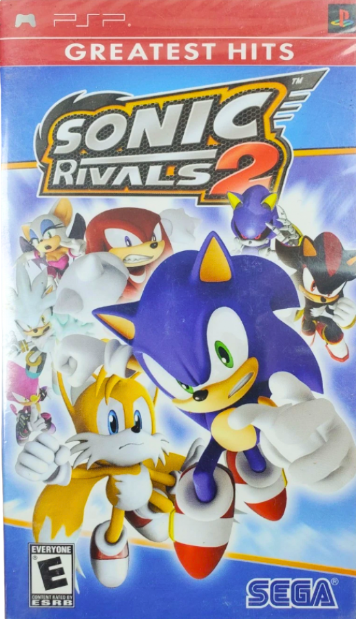 Sonic Rivals 2 [Greatest Hits] PlayStation Portable (PSP) cover art racing platformer game