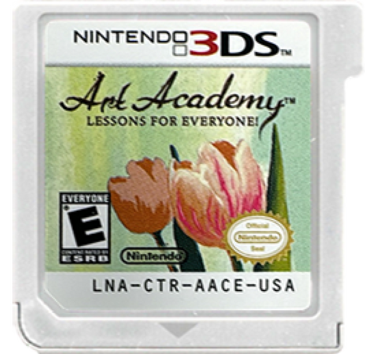 Art Academy: Lessons for Everyone cartridge for Nintendo 3DS (3DS) educational art simulation video game
