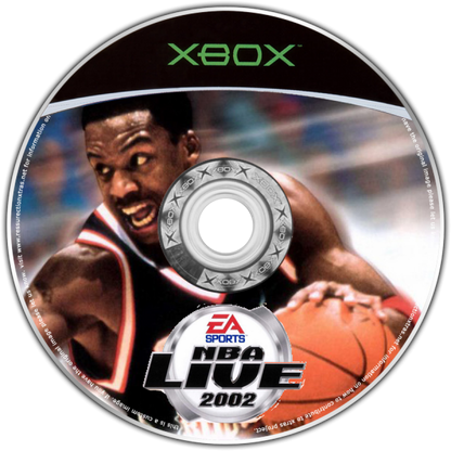 NBA Live 2002 disc for Xbox (XBOX) video game