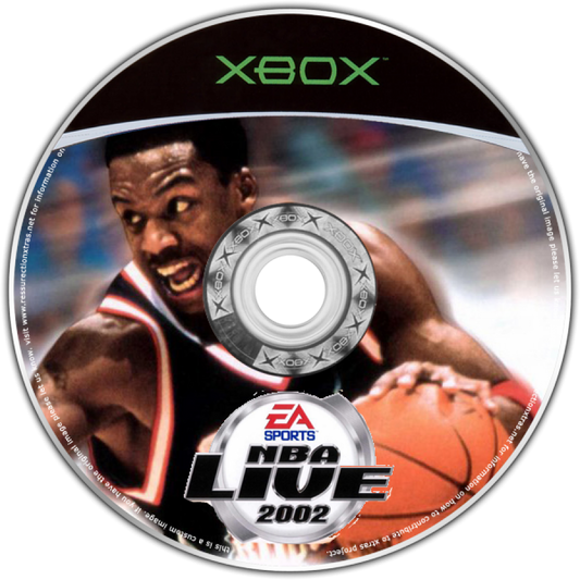 NBA Live 2002 disc for Xbox (XBOX) video game