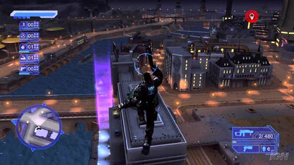 Crackdown gameplay for Xbox 360 (X360) open-world action video game