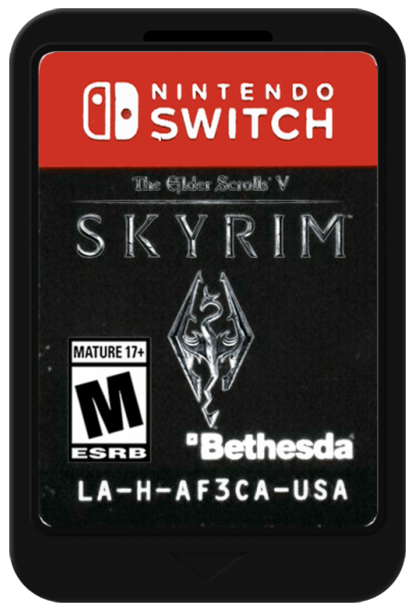 The Elder Scrolls V Skyrim cartridge for Nintendo Switch NS video game