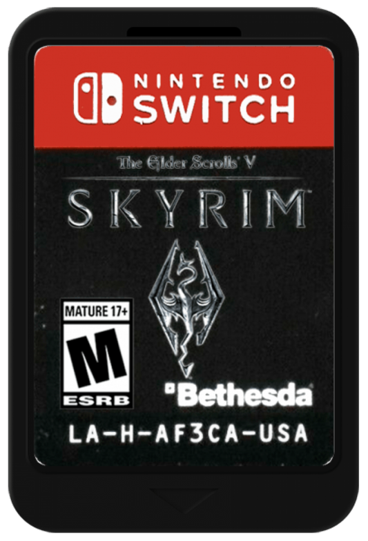 The Elder Scrolls V Skyrim cartridge for Nintendo Switch NS video game