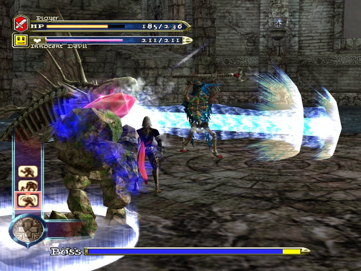 Castlevania: Curse of Darkness for PlayStation 2 with gothic action-adventure and vampire-hunting theme gameplay