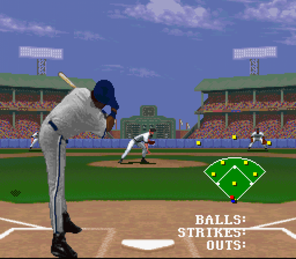 Frank Thomas Big Hurt Baseball gameplay image for Super Nintendo Entertainment System SNES retro video game
