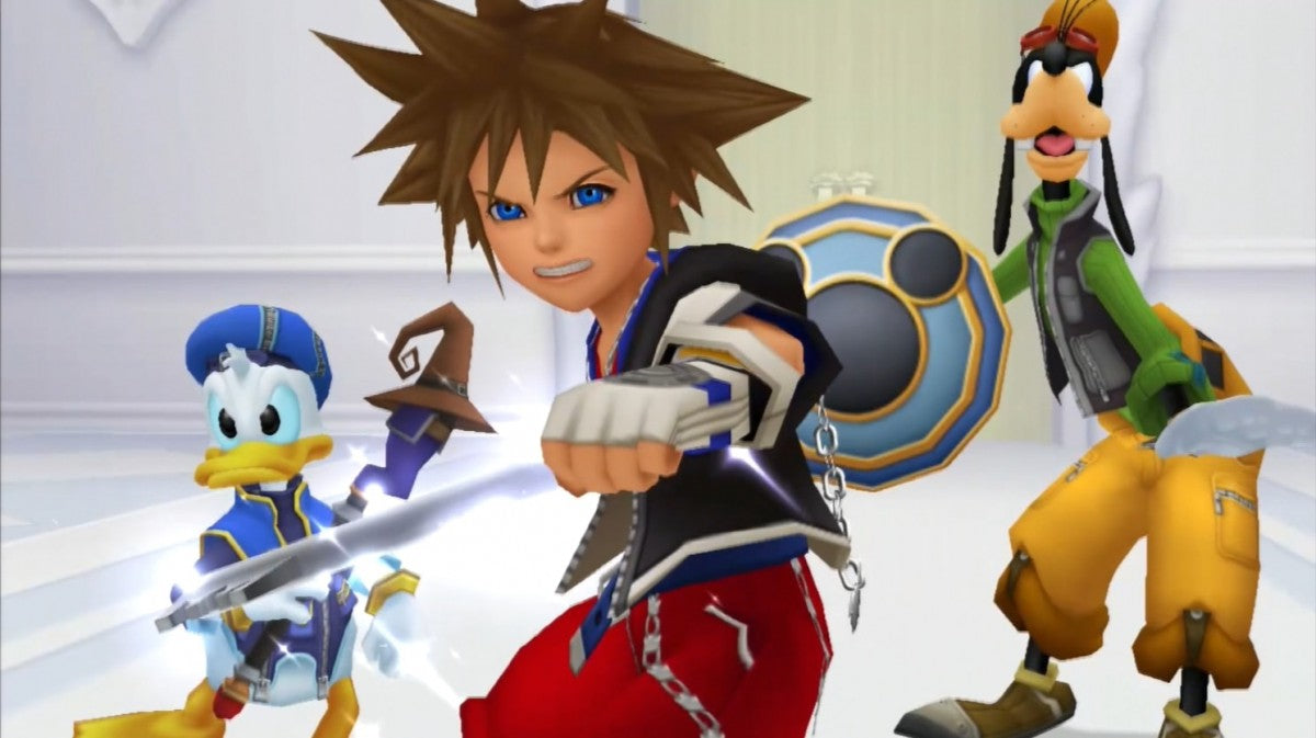 Kingdom Hearts 1.5 + 2.5 Remix for PS4 featuring a complete collection of classic action RPG adventures with updated visuals gameplay
