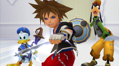 Kingdom Hearts 1.5 + 2.5 Remix for PS4 featuring a complete collection of classic action RPG adventures with updated visuals gameplay