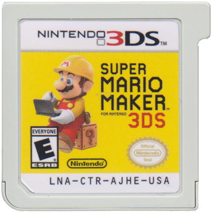 Super Mario Maker cartridge for Nintendo 3DS (3DS) platformer level creation video game