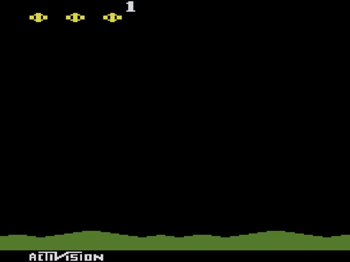 Laser Blast Atari 2600 inspired design featuring classic arcade space shooter aesthetic futuristic alien assault gameplay minimalist pixel graphics fast paced score chasing action vintage home console gaming nostalgia retro Atari presentation gameplay 