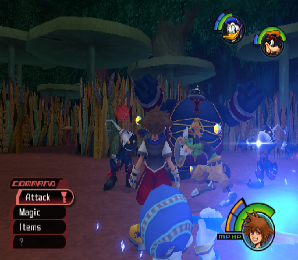 Kingdom Hearts gameplay for PlayStation 2 (PS2) video game