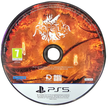 Papetura Craft Edition PAL PlayStation 5 PS5 for atmospheric puzzle adventure video game fans featuring handcrafted paper art environments surreal exploration puzzle solving unique characters dreamlike visuals stop motion inspired animation mysterious storytelling and immersive artistic gameplay collectible gaming appeal game disc