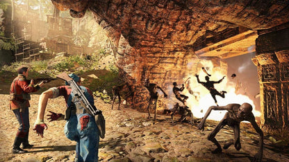 Strange Brigade Nintendo Switch for retro video game enthusiasts featuring cooperative third person shooter gameplay supernatural enemy encounters puzzle solving exploration action adventure missions exotic environments team based combat and collectible gaming appeal gameplay
