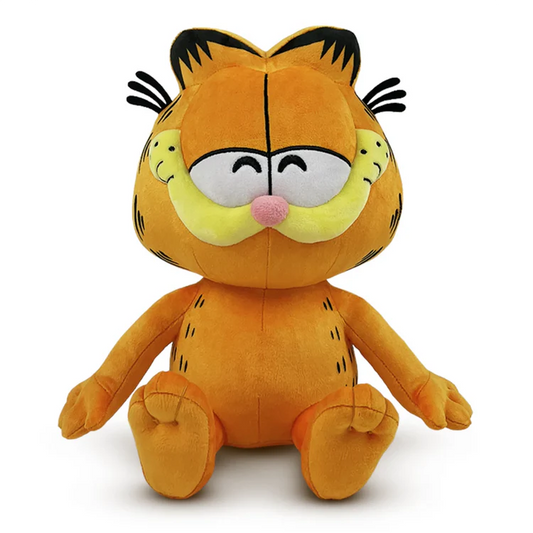 Garfield Sit 9 inch plush toy featuring classic comic strip character design soft stuffed collectible official Garfield merchandise and adorable display plush for fans
