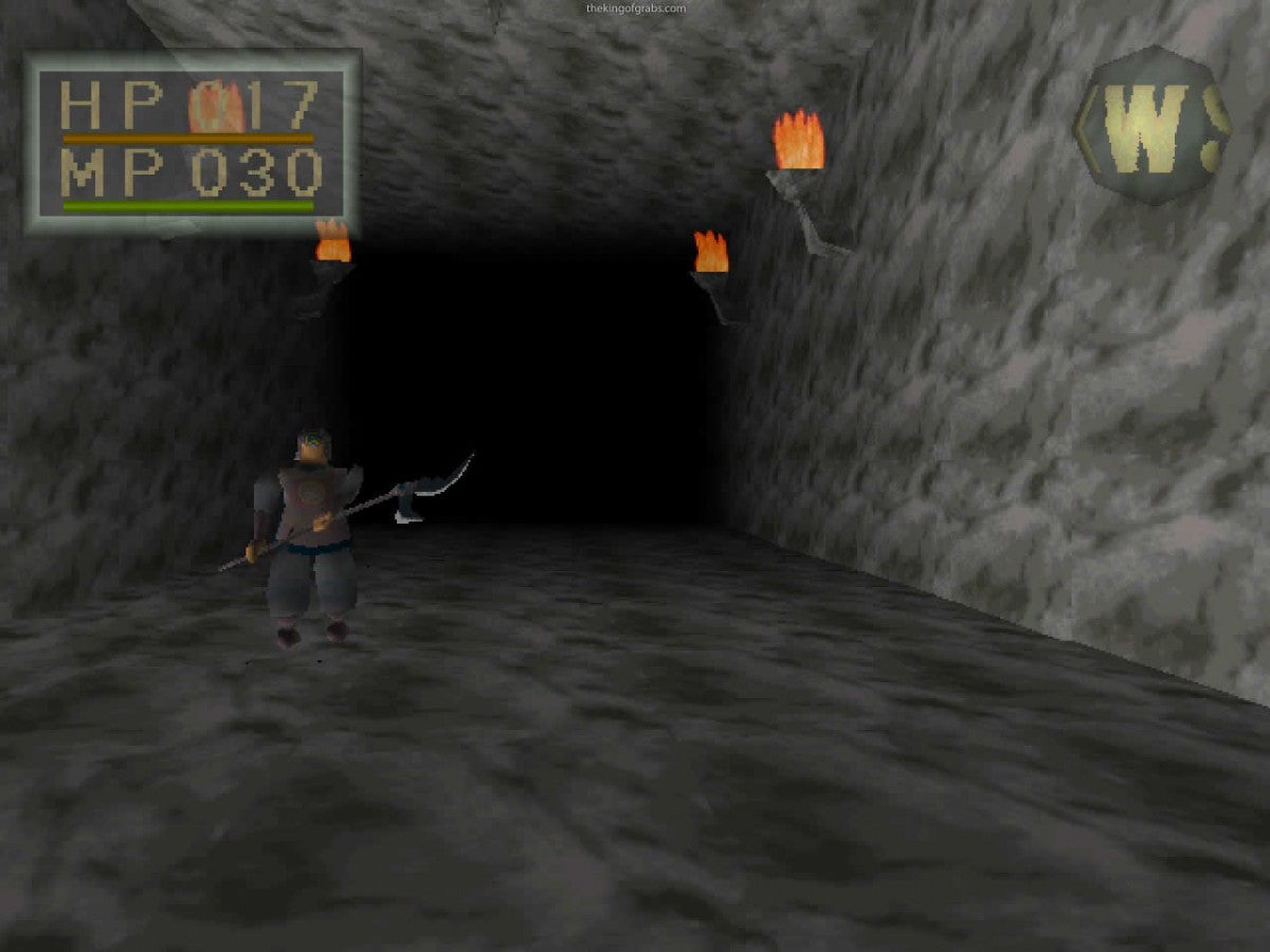 King's Field II PlayStation PS1 for action role playing video game fans featuring first person dungeon exploration sword and magic combat dark fantasy environments challenging enemies character progression mysterious quests and immersive atmospheric gameplay retro PlayStation gaming collectible appeal gameplay
