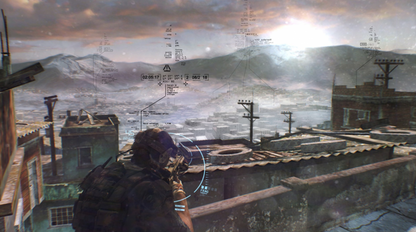 Tom Clancys Ghost Recon Future Soldier retro Xbox 360 video game featuring tactical military shooter gameplay, squad based combat, stealth action missions and classic Xbox 360 entertainment - gameplay