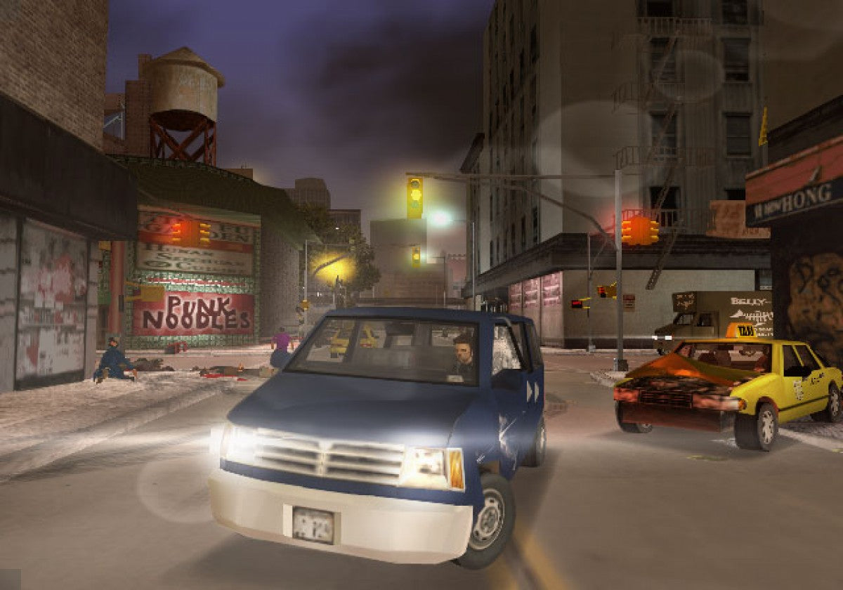 Grand Theft Auto III PlayStation 2 open-world action-adventure video game Rockstar Games Liberty City Claude silent protagonist missions vehicle hijacking crime syndicates Mafia gangs 3D era sandbox gameplay screenshot