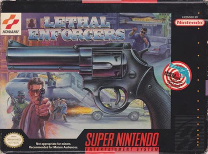 Lethal Enforcers cover art for Super Nintendo Entertainment System SNES video game