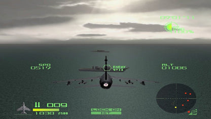 AirForce Delta Strike PS2 Sony PlayStation 2 flight combat simulator arcade air combat jet fighter dogfights military missions Konami aircraft variety story campaign realistic aerial combat gameplay retro gaming PlayStation 2 software video game title gameplay