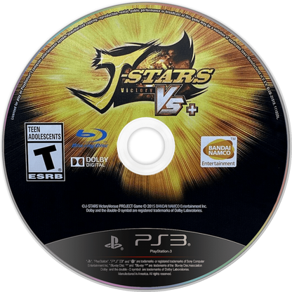 J Stars Victory VS Plus disc art for PlayStation 3 (PS3) video game