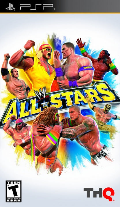 WWE All Stars – cover art for PlayStation Portable (PSP) professional wrestling fighting game