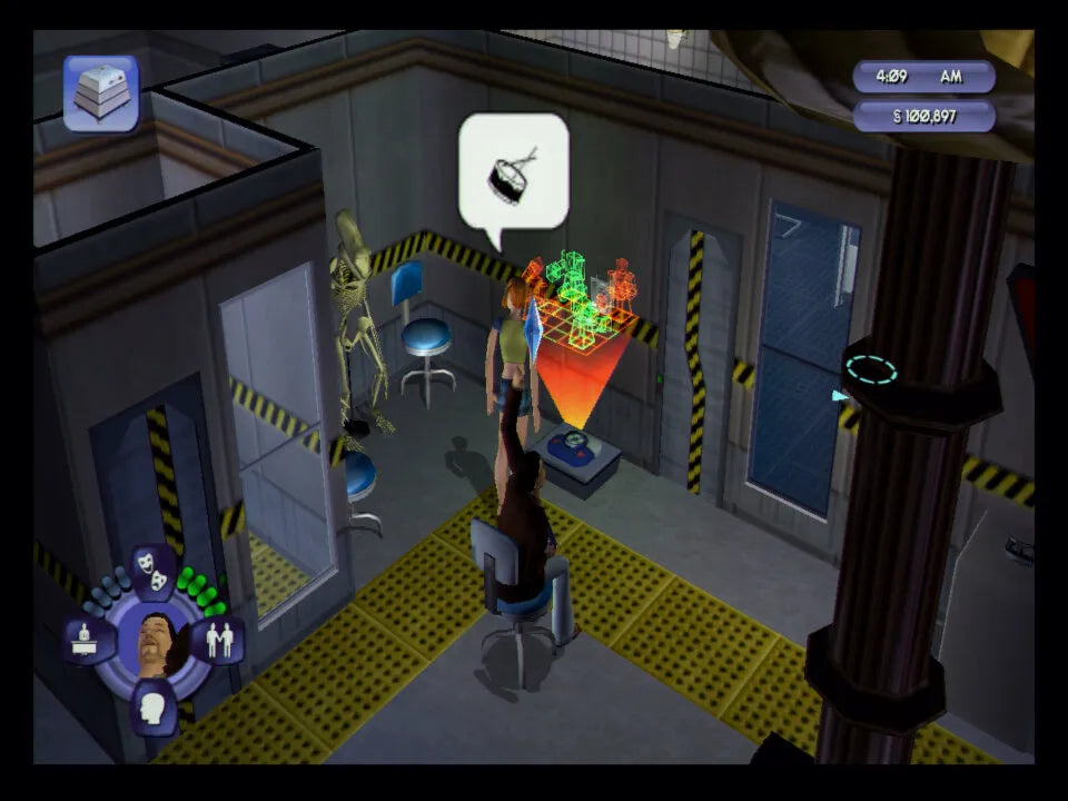 The Sims: Bustin' Out gameplay for Nintendo GameCube (GC) life simulation video game