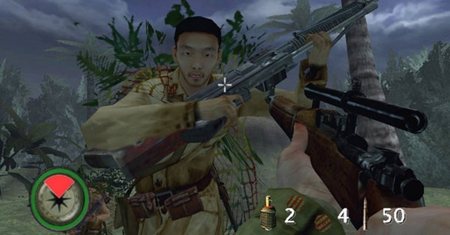 Medal of Honor Rising Sun gameplay for PlayStation 2 (PS2) video game