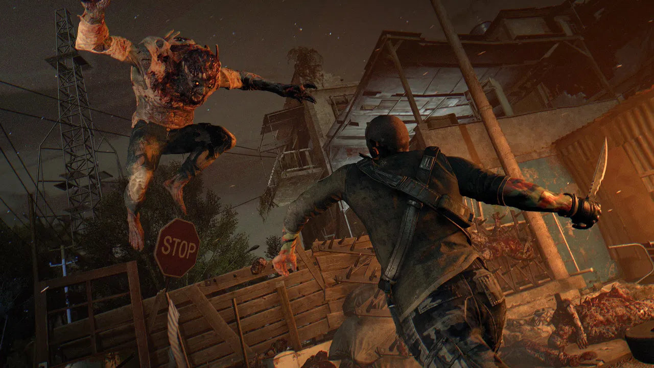 Dying Light – Xbox One (XONE) gameplay for open-world zombie survival action game with parkour combat
