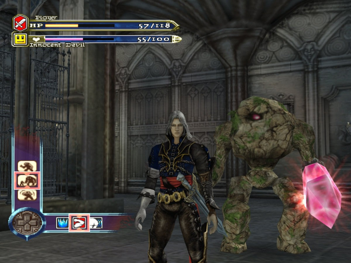 Castlevania: Curse of Darkness for PlayStation 2 with gothic action-adventure and vampire-hunting theme gameplay