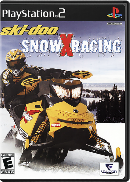 Ski-Doo: Snow X Racing – PlayStation 2 (PS2) video game cover image, snowmobile racing game.
