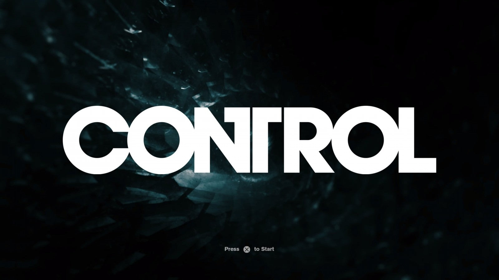 Control for PlayStation 4, title screen for an action-adventure third-person shooter video game with supernatural powers, sci-fi mystery, cinematic combat, and paranormal exploration gameplay