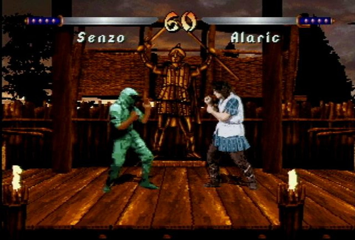 Kasumi Ninja Atari Jaguar Kasumi Ninja fighting game cartridge retro 90s arcade fighter one on one combat game digitized characters competitive fighting game classic Jaguar title gameplay