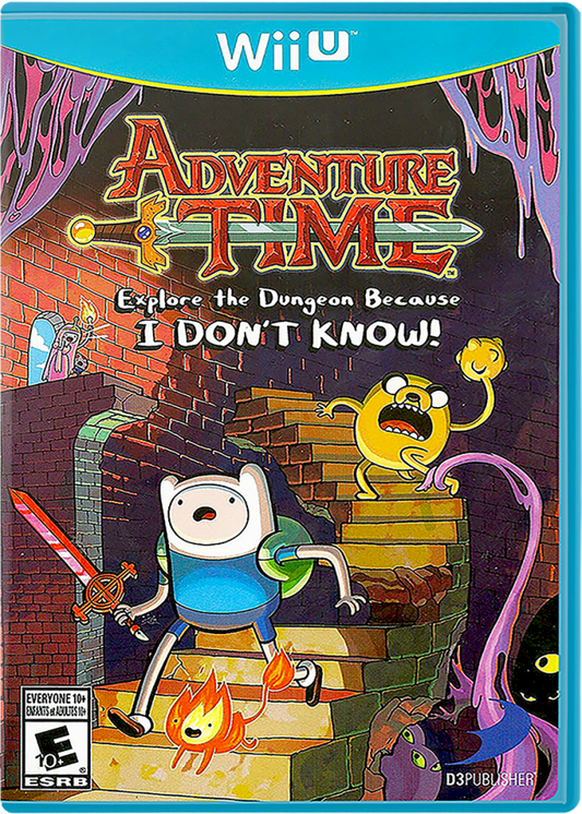 Adventure Time: Explore the Dungeon Because I Don't Know cover art for Nintendo Wii U (WiiU) video game