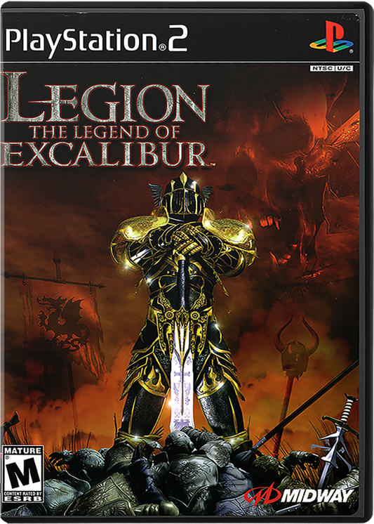 Legion: The Legend of Excalibur cover art for PlayStation 2 (PS2) video game
