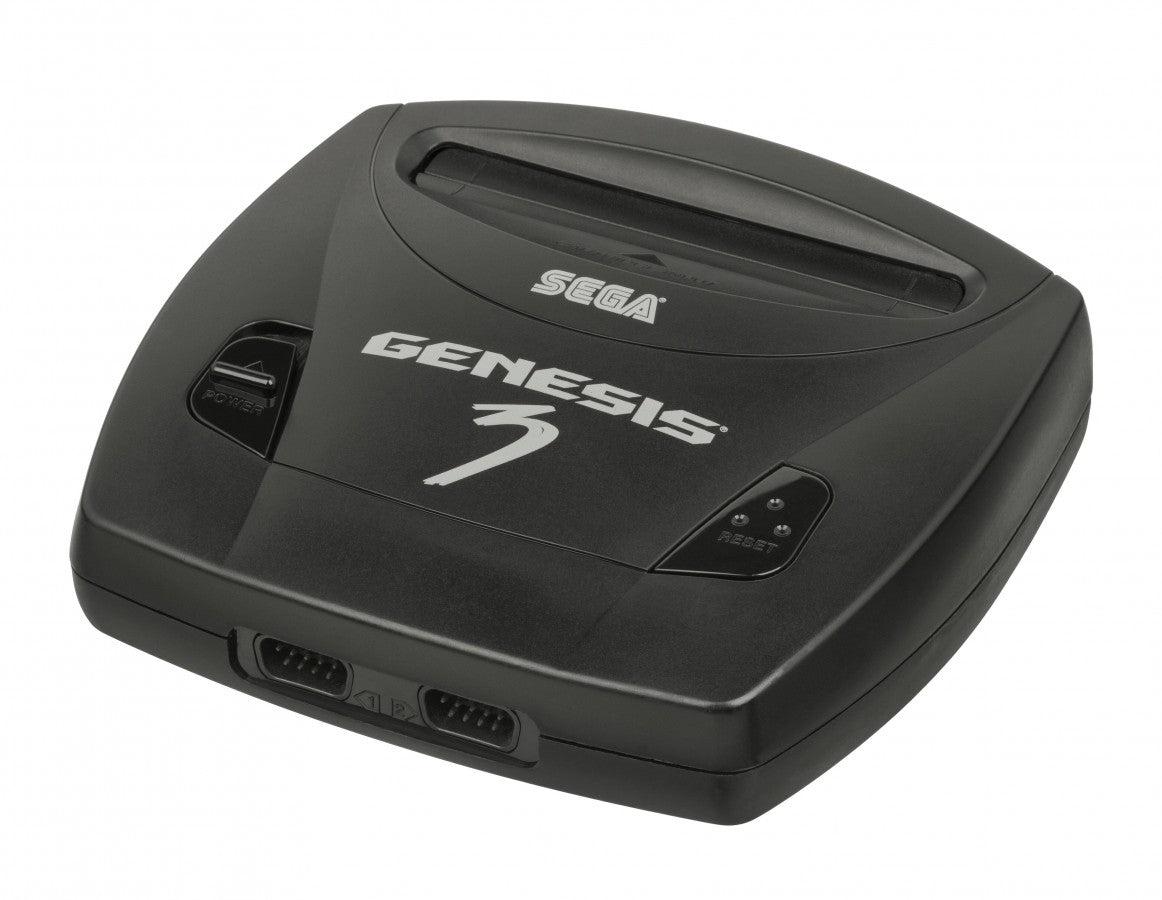 Sega Genesis Console Model 3 GEN Good Condition Sega Genesis gaming console featuring compact Model 3 design classic 16 bit hardware home gaming system retro video game console Sega gaming collection collectible console and gaming setup appeal front