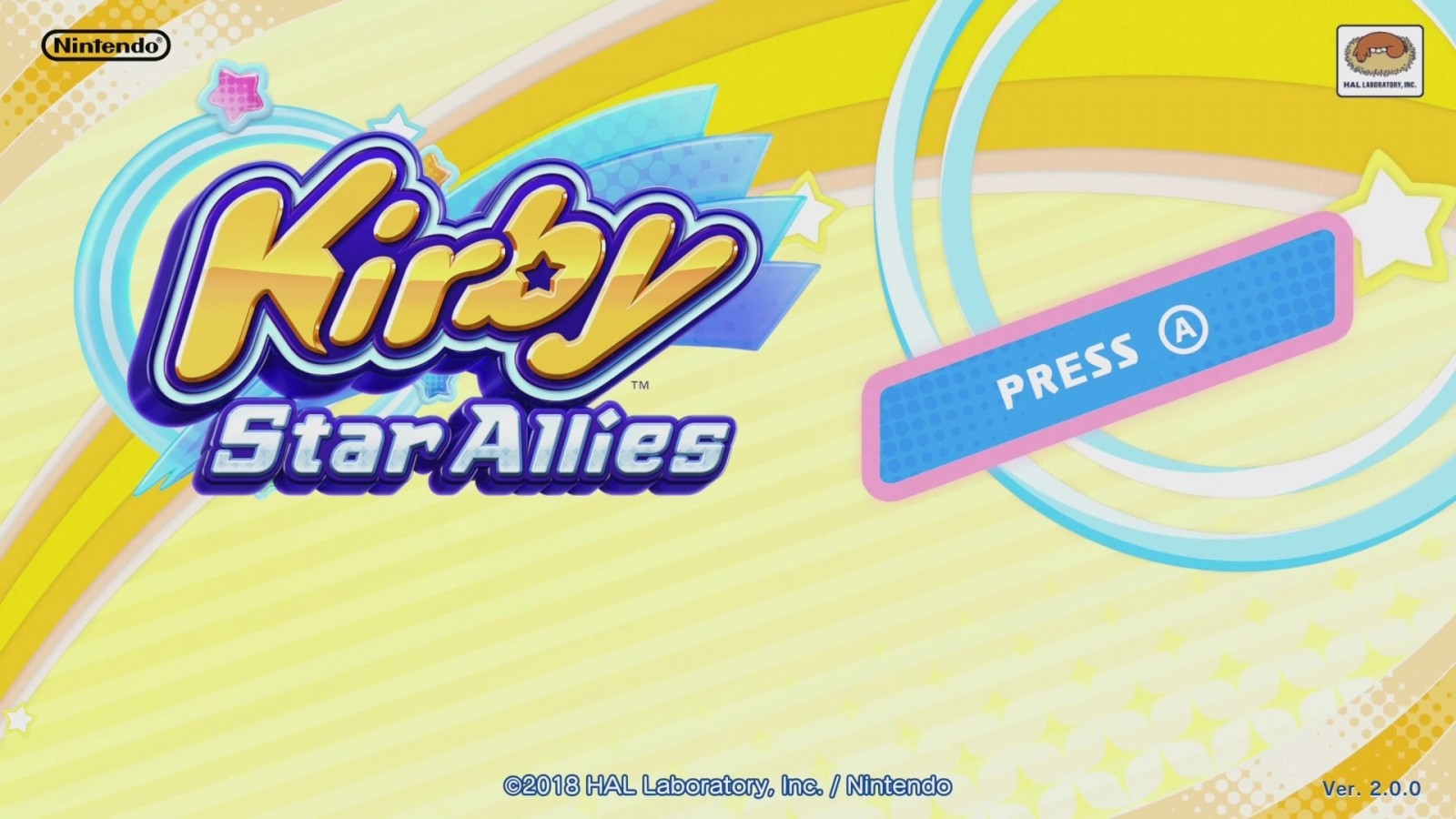 Kirby Star Allies titlepage for Nintendo Switch (NS) video game