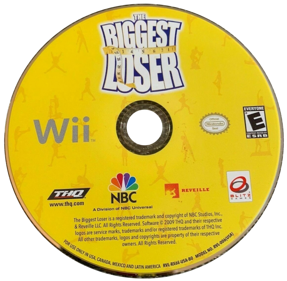 The Biggest Loser – Nintendo Wii (Wii) fitness workout training simulation video game disc