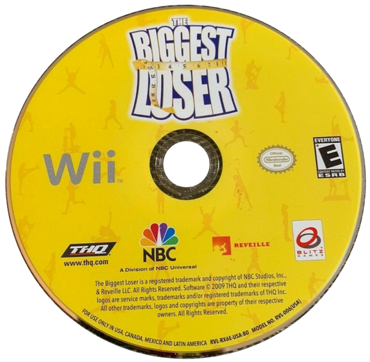 The Biggest Loser – Nintendo Wii (Wii) fitness workout training simulation video game disc