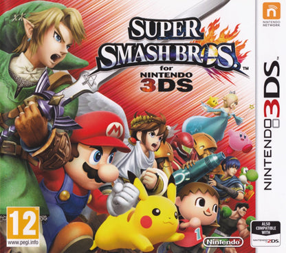 Super Smash Bros. for Nintendo 3DS [PAL Import] cover art for Nintendo 3DS (3DS) fighting video game
