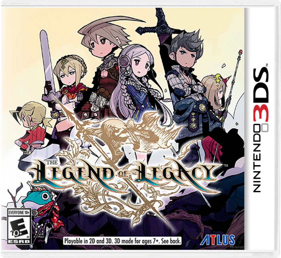 The Legend of Legacy Launch Edition Nintendo 3DS 3DS for role playing video game fans featuring turn based combat character progression elemental spirits fantasy exploration map discovery challenging battles strategic gameplay multiple playable heroes and Launch Edition collectible content gaming appeal front cover art