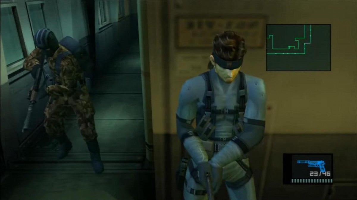Metal Gear Solid: HD Collection gameplay for Xbox 360 (X360) stealth action video game compilation