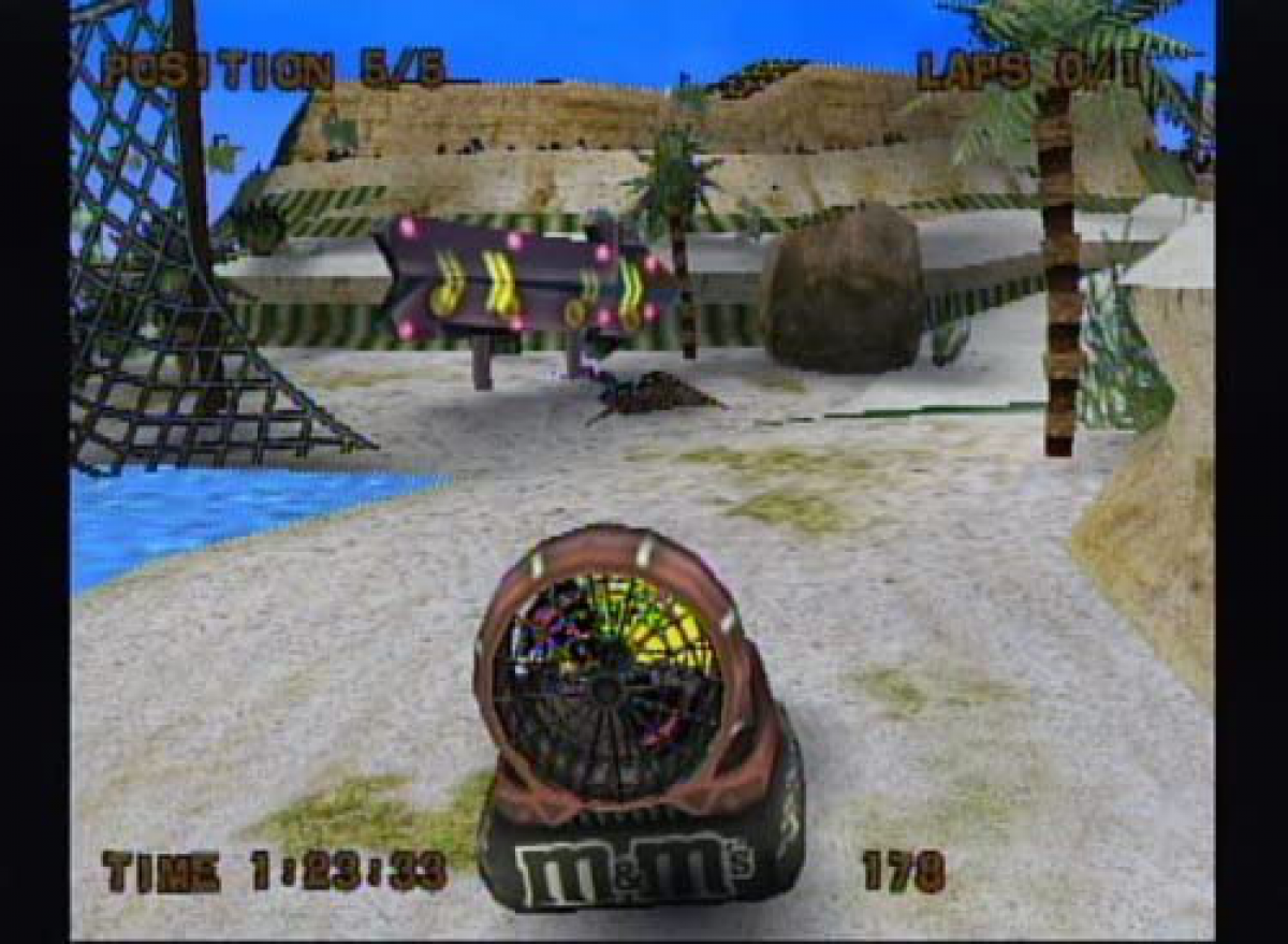 M&Ms Kart Racing retro Nintendo Wii video game featuring kart racing gameplay, family friendly multiplayer action, arcade style competition and classic Wii entertainment - gameplay