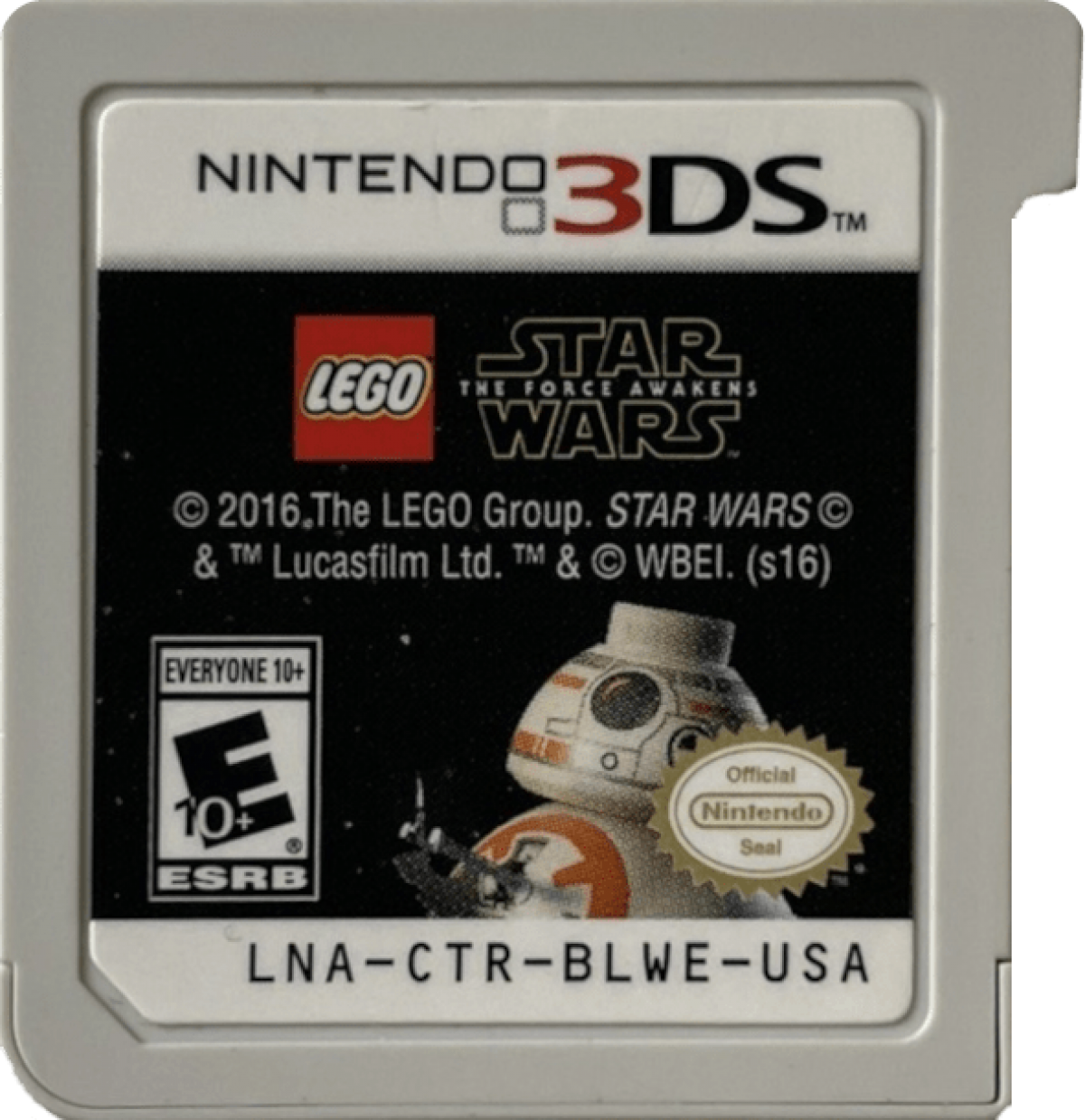 LEGO Star Wars The Force Awakens Nintendo 3DS 3DS action adventure video game featuring LEGO characters Star Wars missions lightsaber battles blaster combat puzzle solving character abilities collectible items and classic Nintendo 3DS gameplay collectible gaming appeal 3DS cartidge