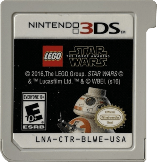 LEGO Star Wars The Force Awakens Nintendo 3DS 3DS action adventure video game featuring LEGO characters Star Wars missions lightsaber battles blaster combat puzzle solving character abilities collectible items and classic Nintendo 3DS gameplay collectible gaming appeal 3DS cartidge