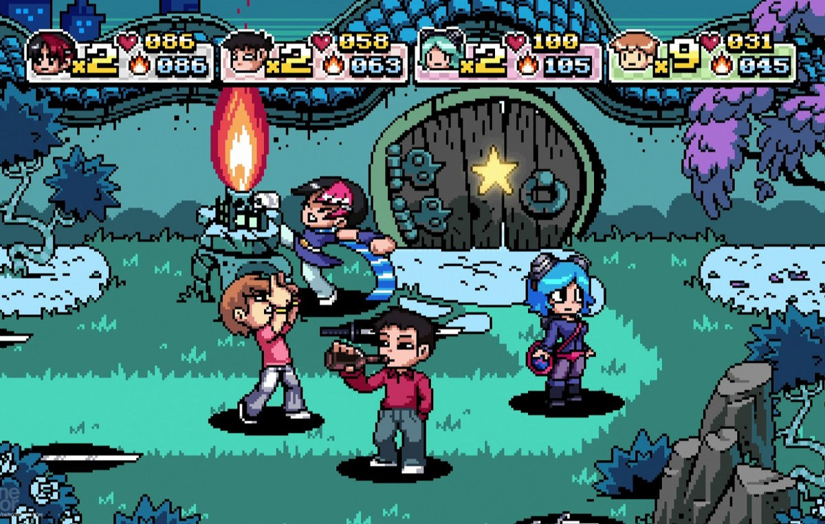 Scott Pilgrim vs. The World: The Game Complete Edition Nintendo Switch featuring retro beat ‘em up action and full DLC content gameplay