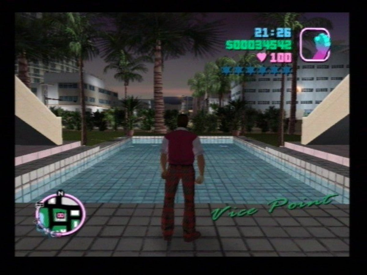 Grand Theft Auto: Vice City gameplay for PlayStation 2 (PS2) video game