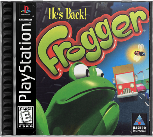 Frogger cover art for PlayStation 1 (PS1) video game