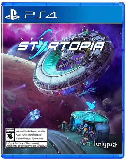 Spacebase Startopia cover art for PlayStation 4 video game. 