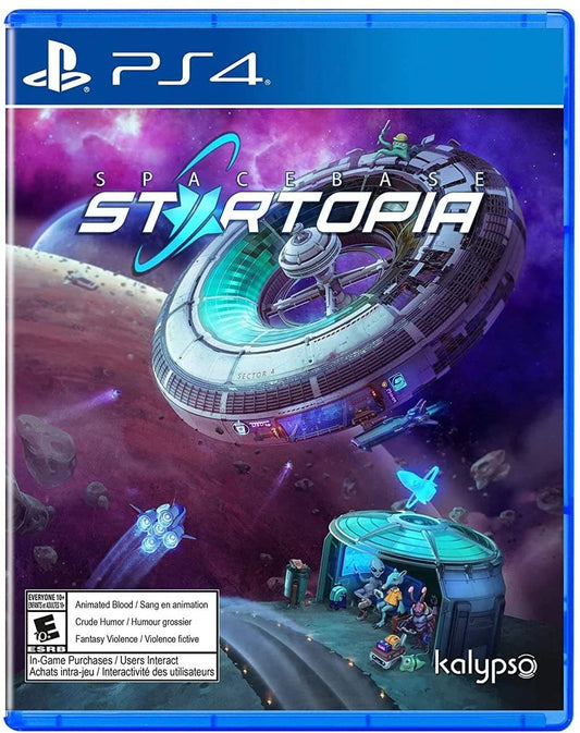 Spacebase Startopia cover art for PlayStation 4 video game. 