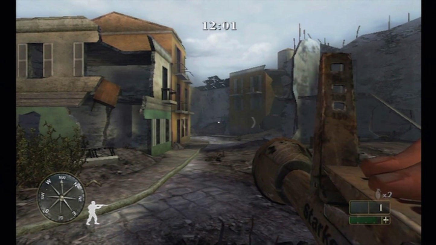Call of Duty 2: Big Red One for PlayStation 2 with World War II themed military action gameplay