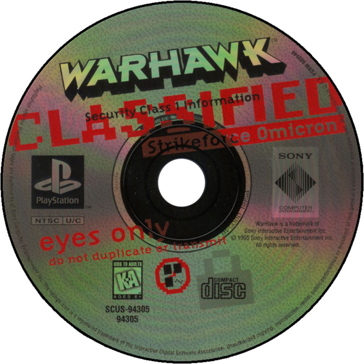 Warhawk [Long Box] for PlayStation 1 (PS1) at Gamers INC, featuring the high-flying 3D flight combat classic in its rare, collectible early-release "Long Box" packaging; take to the skies as a pilot of the advanced Warhawk fighter to defend your nation against the tyrannical Kreel, engaging in intense dogfights and bombing runs across diverse terrain in one of the PlayStation's earliest showcases of cinematic aerial action and groundbreaking polygon graphics disc